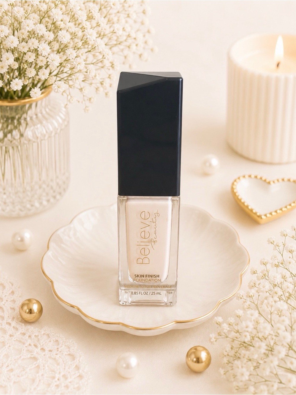 Believe Beauty Skin Finish Foundation in Porcelain
